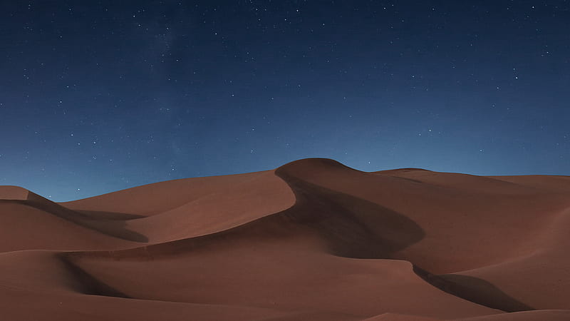 Desert Night, desert, nature, HD wallpaper | Peakpx