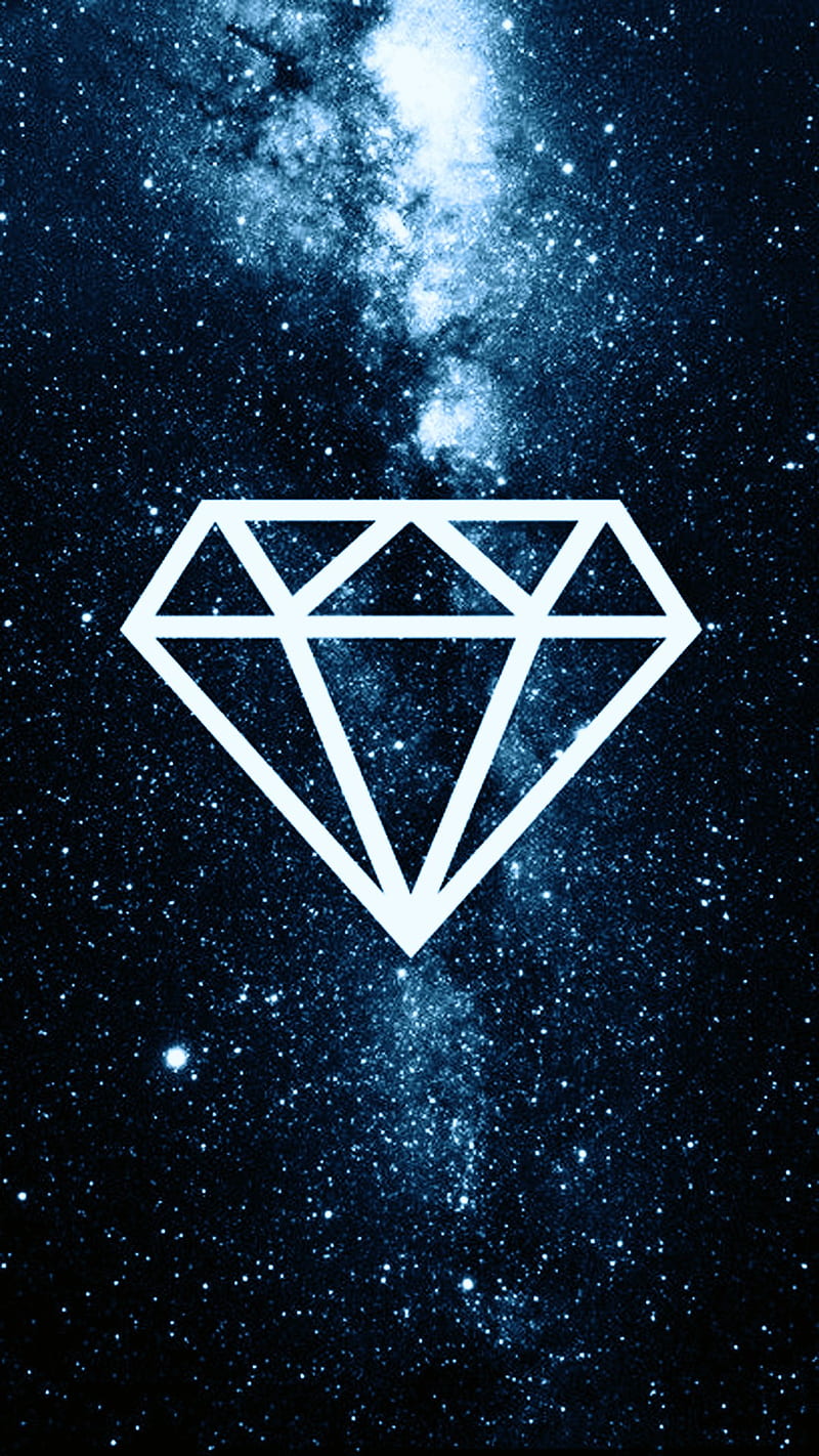 Diamante, diamante azul, diamante, diamantes, galaxia, Fondo de pantalla de  teléfono HD | Peakpx