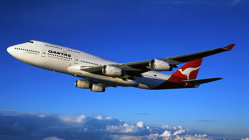 Qantas, Australian, Plane, Airlines, HD wallpaper