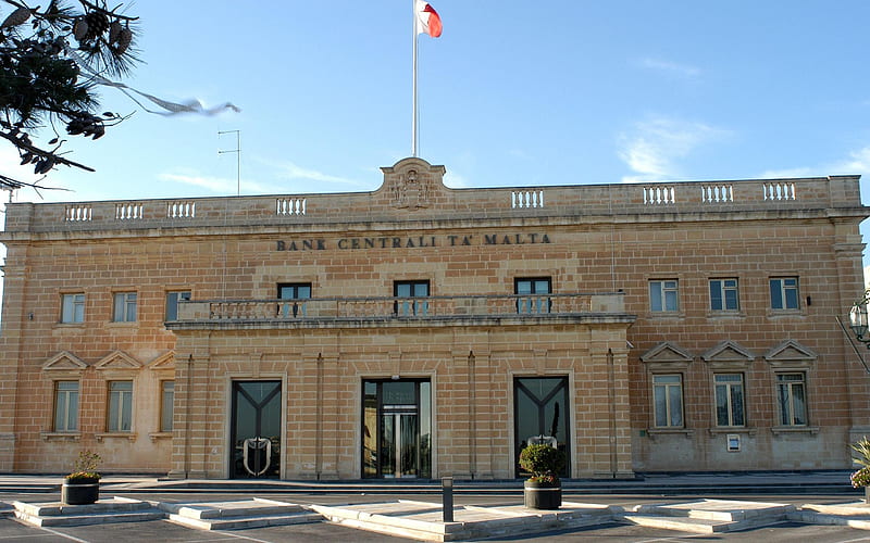 Central Bank of Valletta Malta-2012 City Architectural graphy, HD wallpaper