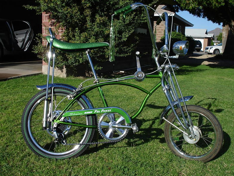 Schwinn Stingray, schwinn, bike, stingray, green, HD wallpaper