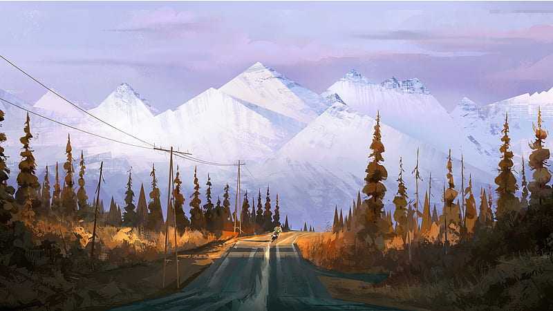 Mountain Road, HD wallpaper