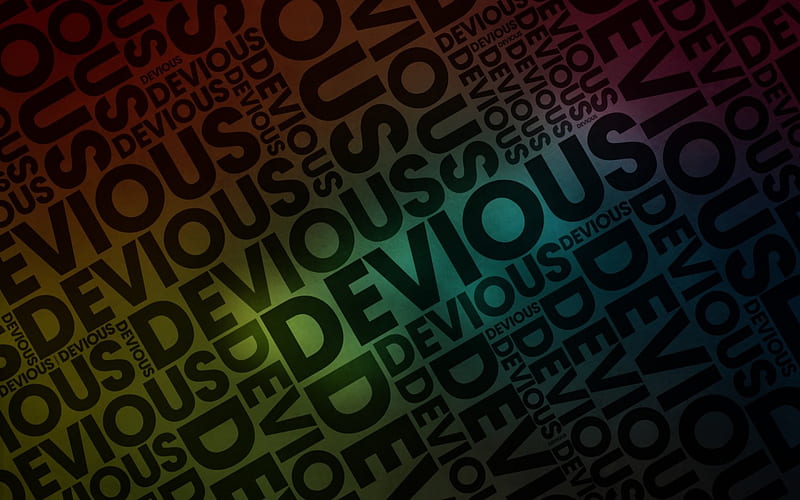 Devious Typography, layout, text, repeating, multicolor, graphics, typography, vector, HD wallpaper