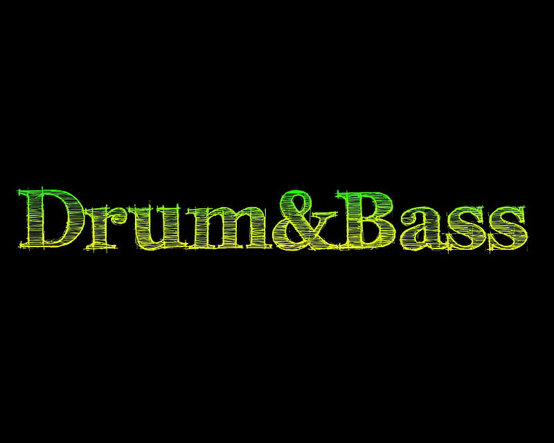 drum&bass, music, drum and bass, labrano, black, yellow, gizzzi, green, drumandbass, dnb, HD wallpaper