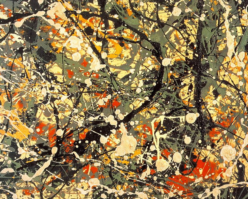 Jackson Pollock Number 8, A painting by the American, Twentieth Century, America, Abstract Expressionism, Modern Art, HD wallpaper