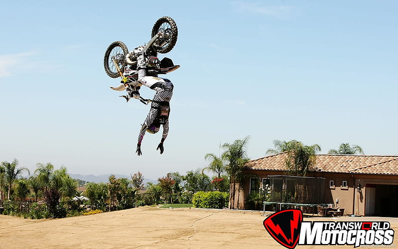 FMX motocross stunt fancy 32, HD wallpaper