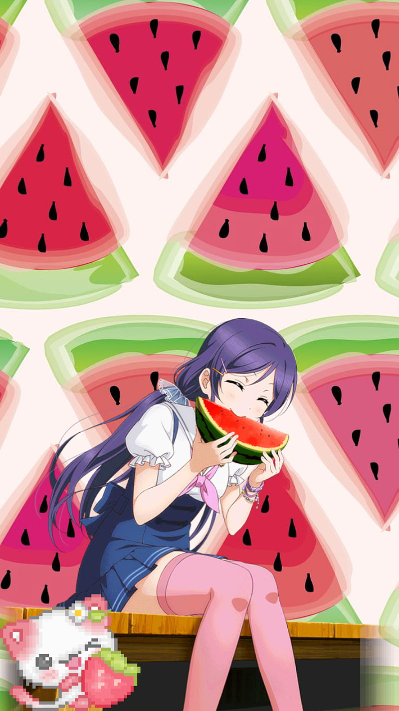 watermelon tojo, love live, nozomi tojo, school idol festival, HD phone wallpaper