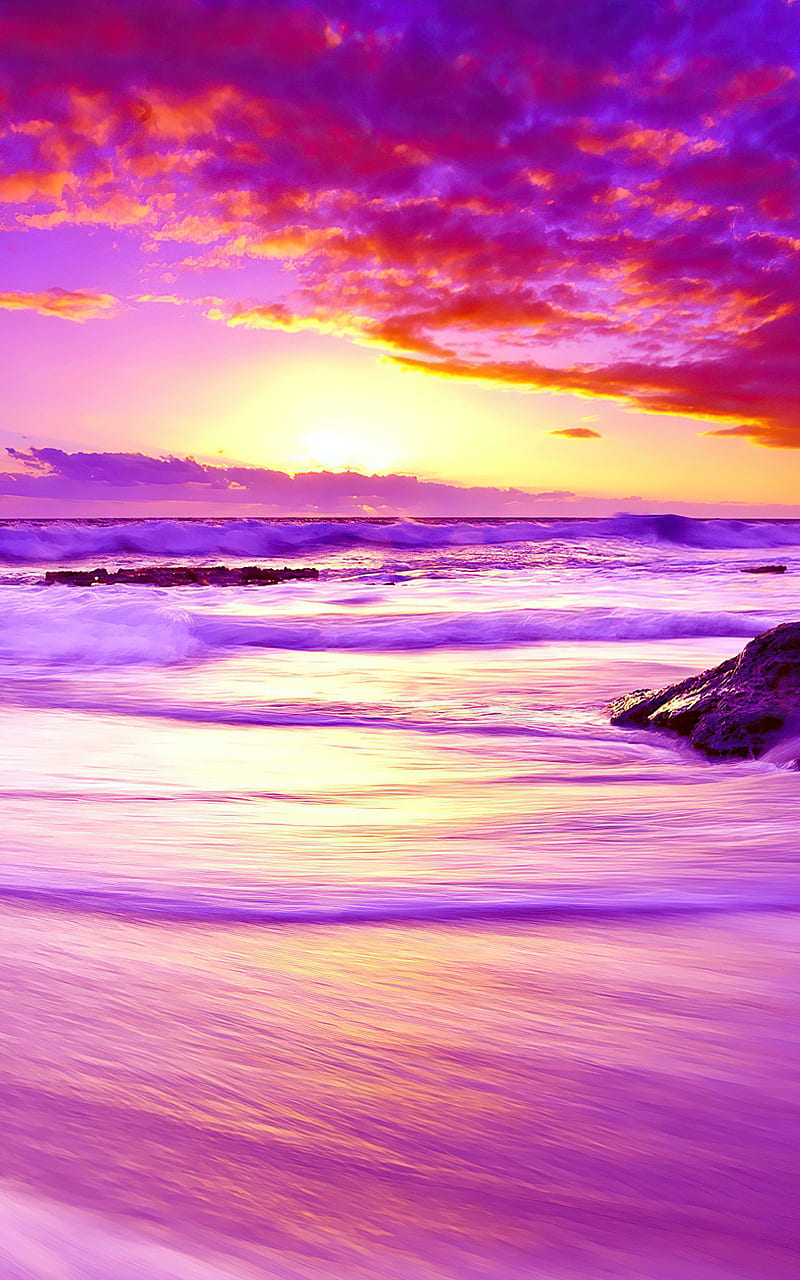 Purple Beach Sunset Nexus 7, Samsung Galaxy Tab 10, Note Android ...