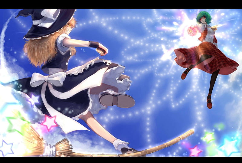 HD touhou fight wallpapers