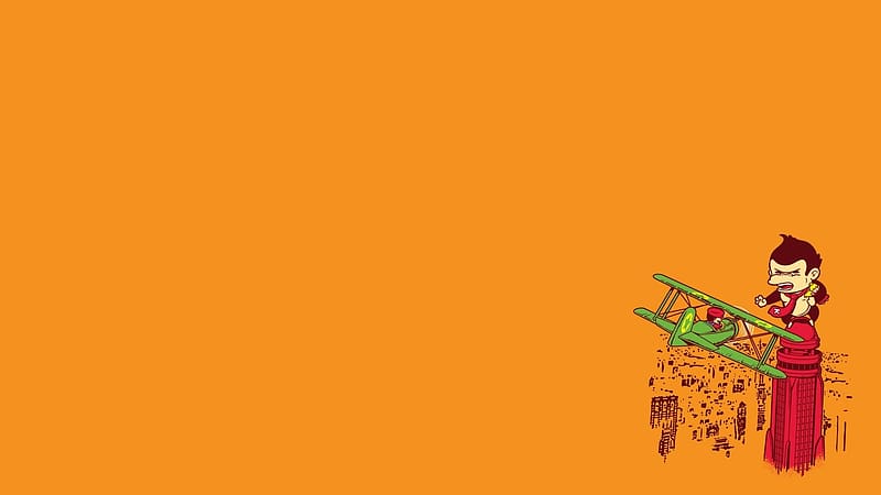 King Kong, Mario, Airplane, Video Game, Orange (Color), Donkey Kong, HD wallpaper