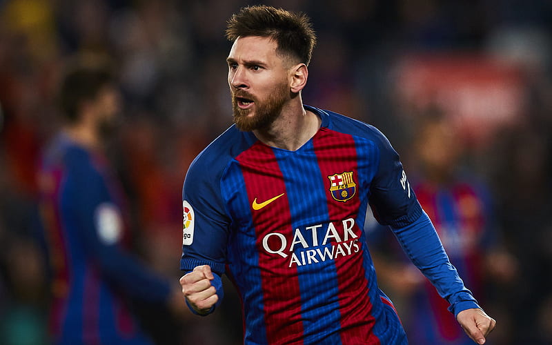 Lionel Messi, 2018, goal, FC Barcelona, La Liga, Spain, Barca, Messi, Barcelona, football stars, Leo Messi, HD wallpaper