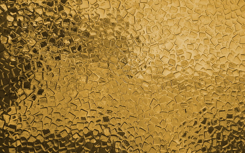 golden glass texture, glass background, golden glass texture with ornament, glass textures, HD wallpaper