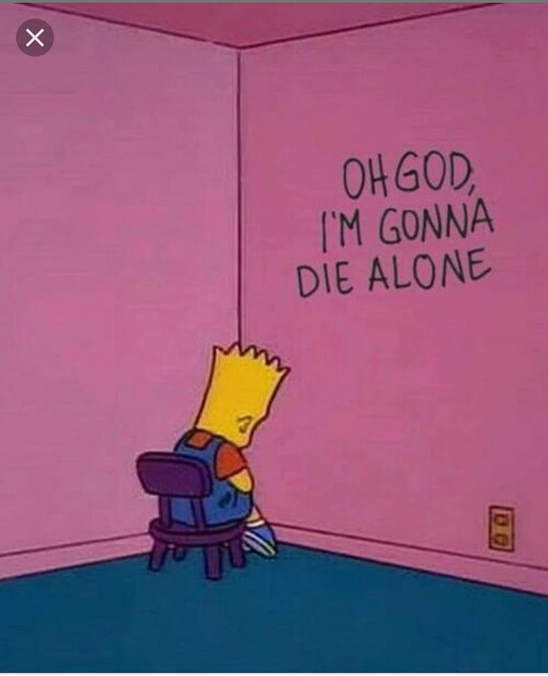 Bart Simpson Trippy sad Wallpaper Download