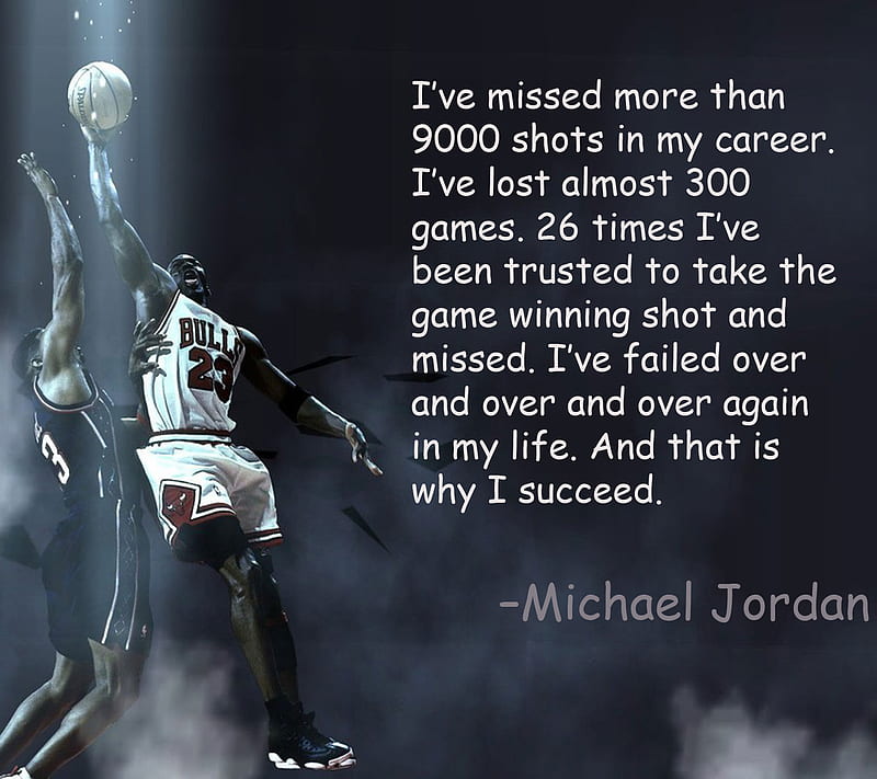 Michael Jordan Quote, aim, basket ball, believe, dream, fight, hope, mj, motivate, saying, HD wallpaper