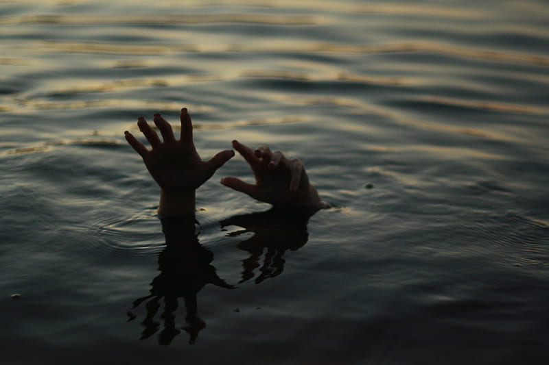 Drown, hands, water, bonito, other, HD wallpaper