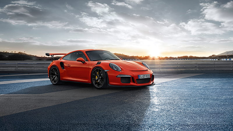 Porsche, Car, Porsche 911, Porsche 911 Gt3, Porsche 911 Gt3 Rs, Vehicles, Orange Car, HD wallpaper
