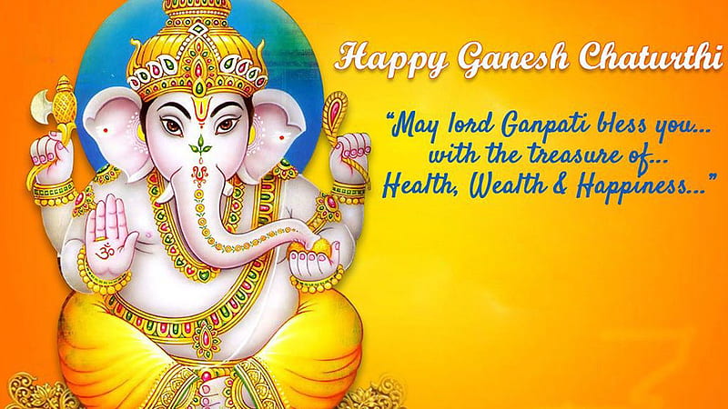Happy Ganesh Chaturthi Wishes Ganesh, HD wallpaper | Peakpx