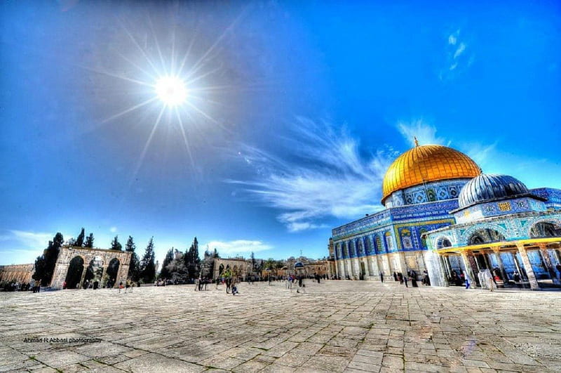 Jerusalem - Dome of the rock, Jerusalem, palestine, Dome of the rock, religiuos, HD wallpaper