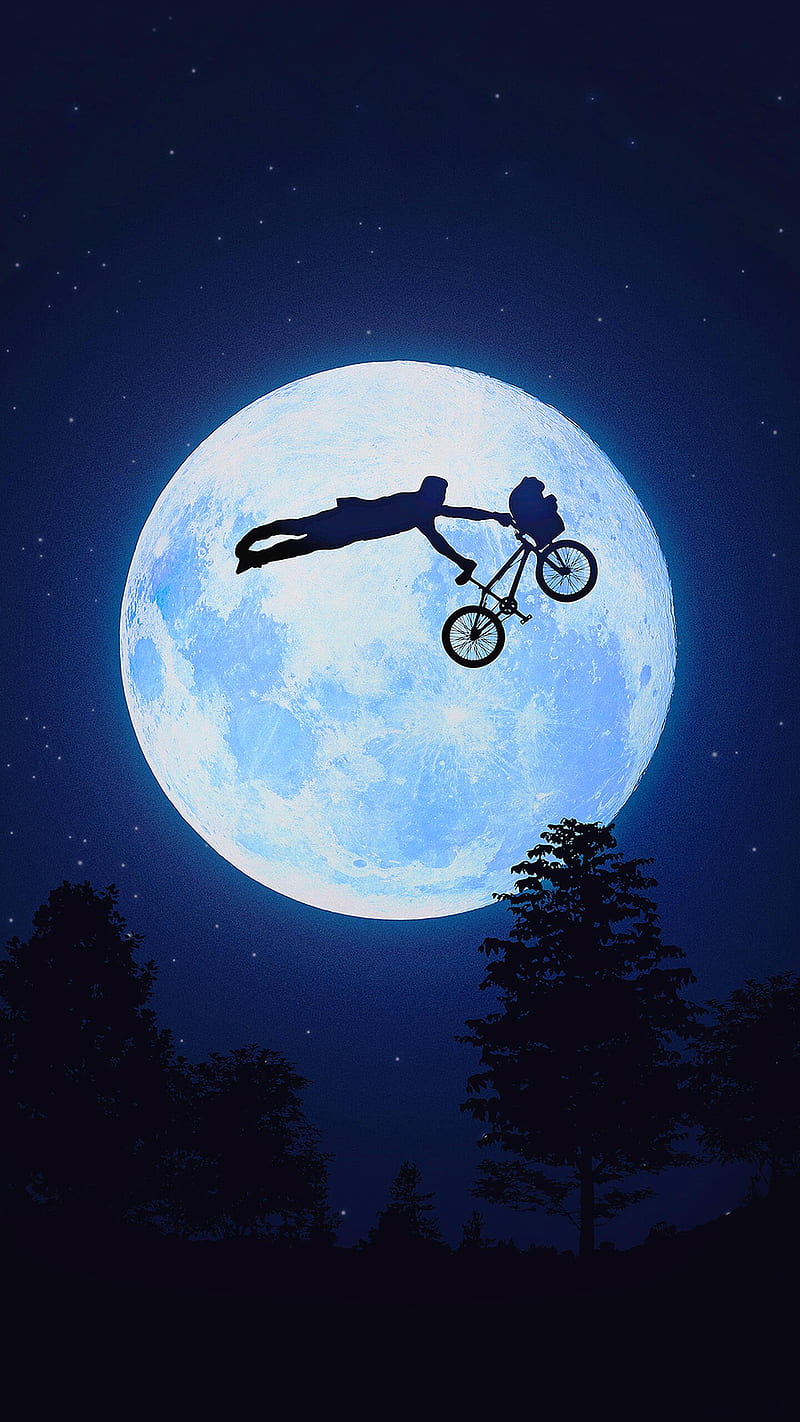 Moon Bike Stunt ET, bike, et, moon, stunt, HD phone wallpaper