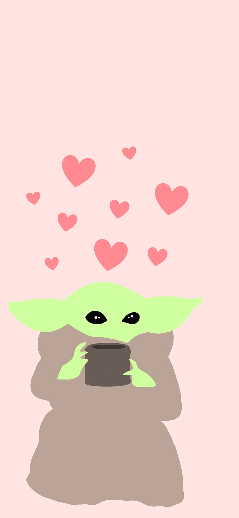 Cute Baby Yoda, aesthetic baby yoda, baby yoda, HD phone wallpaper