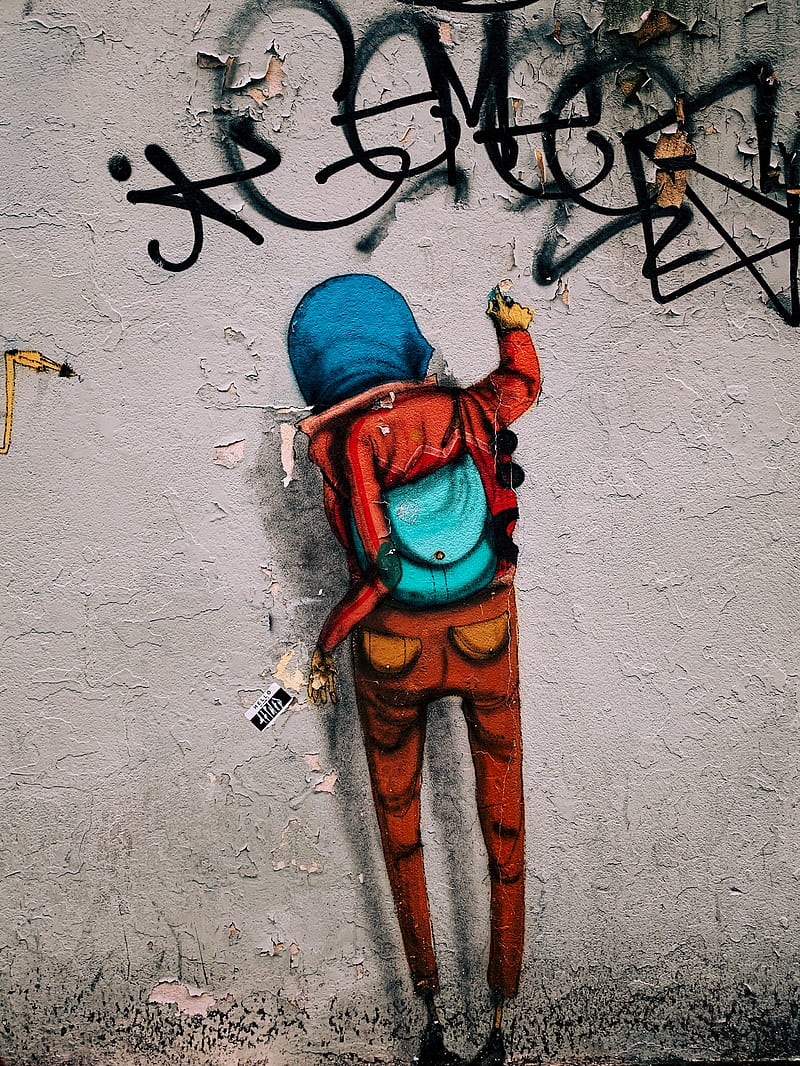 graffiti, wall, street art, art, HD phone wallpaper