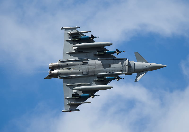Typhoon Locked and Loaded, eurofighter, fighter, locked and loaded, typhoon, eurofighter typhoon, HD wallpaper