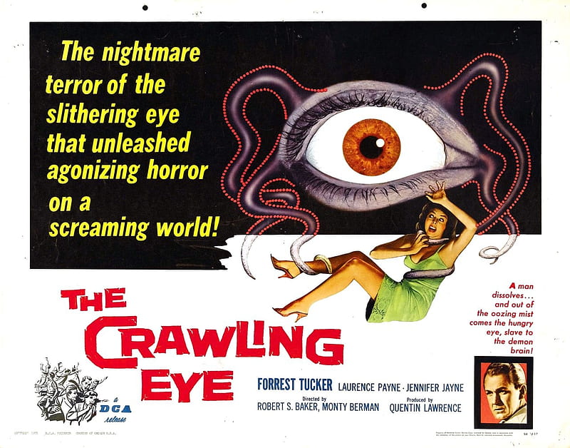The Crawling Eye, Forest Tucker, Ski Resort, Octopus, Fear, Suspense, HD wallpaper