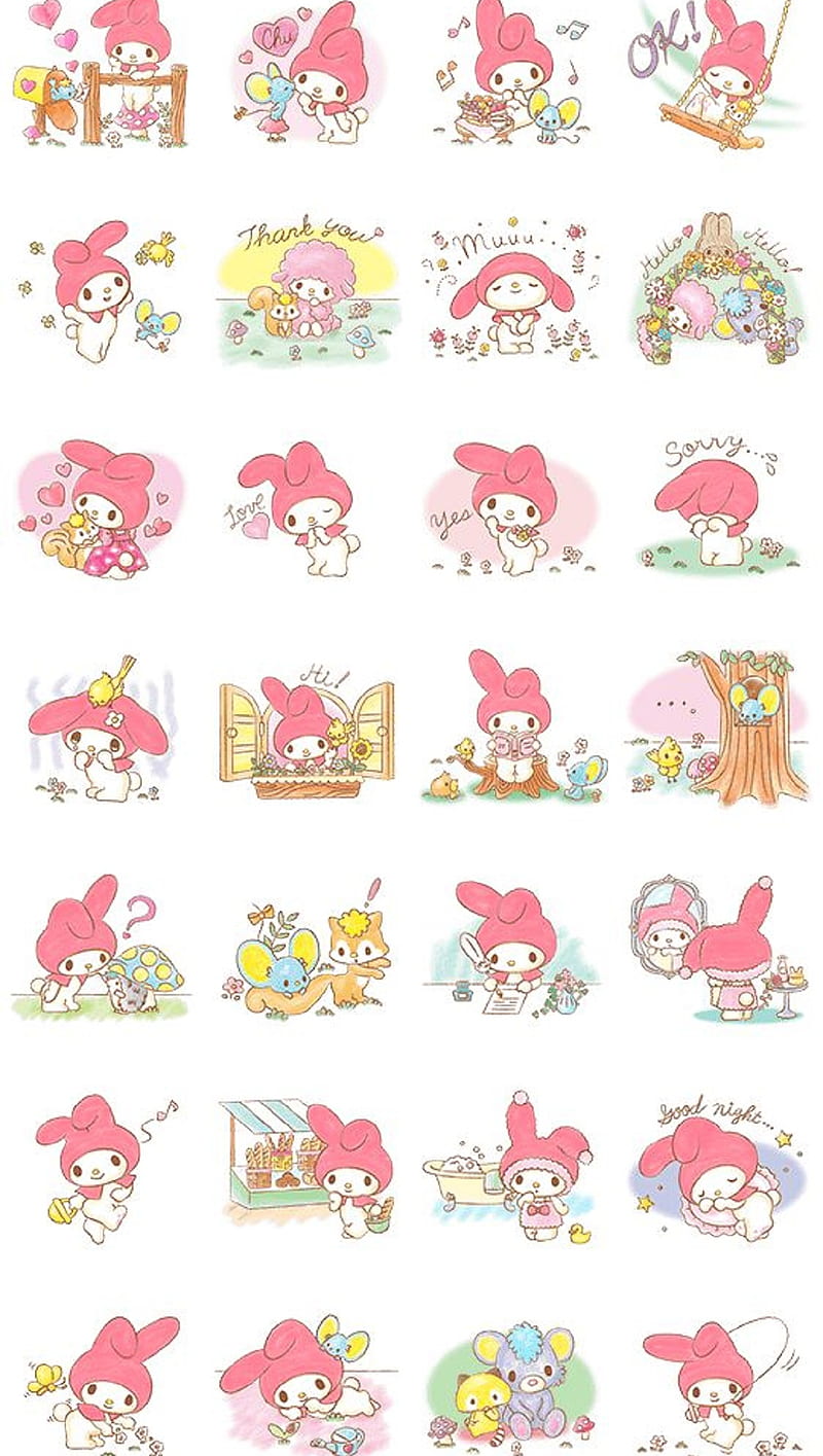 My Melody, cartoon, HD phone wallpaper | Peakpx