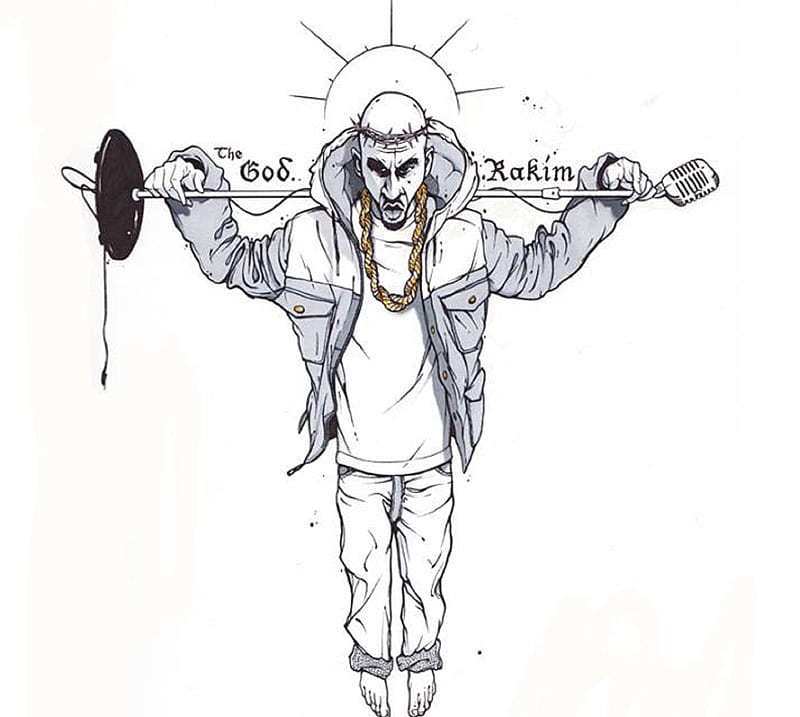Rakim, hip hop, rakim and eric b, rap, the god, HD wallpaper