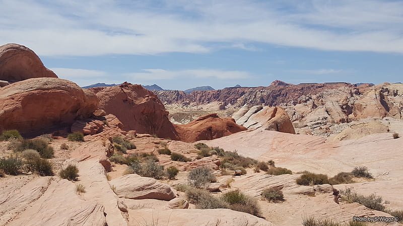Valley of Fire State Park, Nevada, Canyon, Mountains, Clouds, Sky, Park, Nevada, Valley, Fire, HD wallpaper