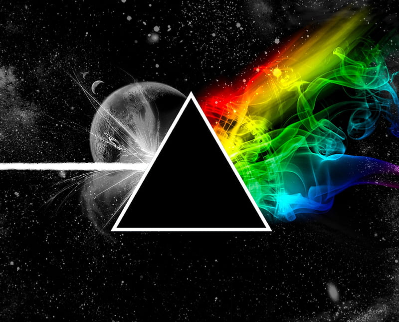 Pink Floyd, abstract, colors, pinkfloyd, prism, HD wallpaper