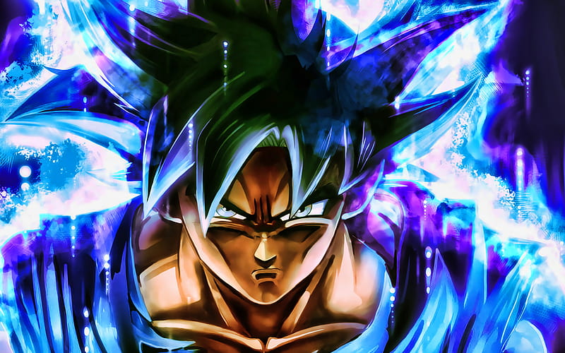 Download wallpaper 2932x2932 goku, dragon ball super, fan art