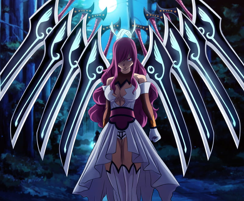 Give Up, S Class, Fairy Tail, Anime, Manga, Requip, Erza Scarlet, Mage, Swords, Avatar Arc, Titania, HD wallpaper