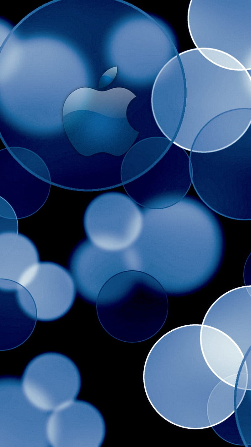 blue, apple, HD phone wallpaper