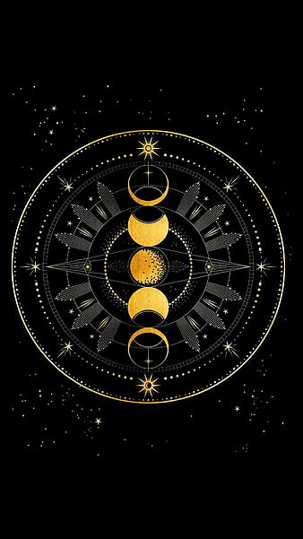 moon phases iphone wallpaper