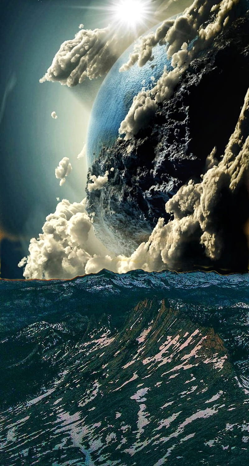 Manzara ve Dunya, clouds, earth, papel, planet, storm, HD phone wallpaper