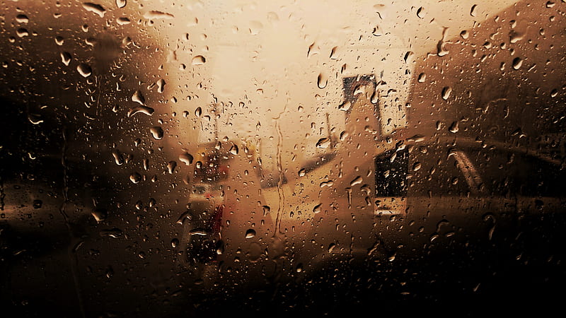 Water Droplets On Car Windshield Rainy Season , drops, water, rain, graphy, HD wallpaper