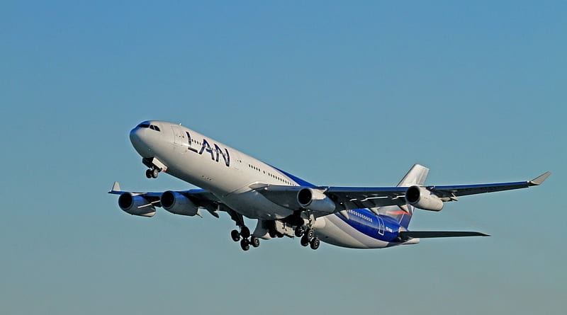 LAN Airbus A320, LAN, A320, Plane, Transport, Airbus, HD wallpaper