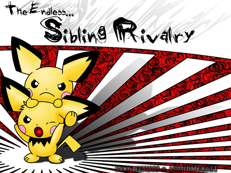 Pichu-The Endless...Sibling Rivalry, anime, siblings, rivalry, pokemon, pichu, endless, HD wallpaper