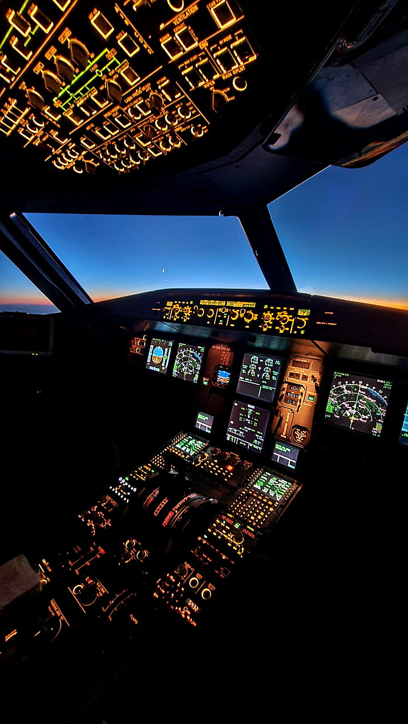 Cabina A320, aviación, aviones, Fondo de pantalla de teléfono HD | Peakpx