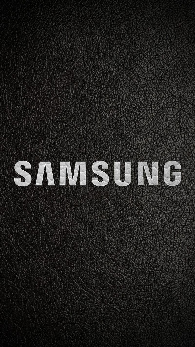 Samsung Black Leathe, android, body, leather, os, silk, skin, HD phone wallpaper