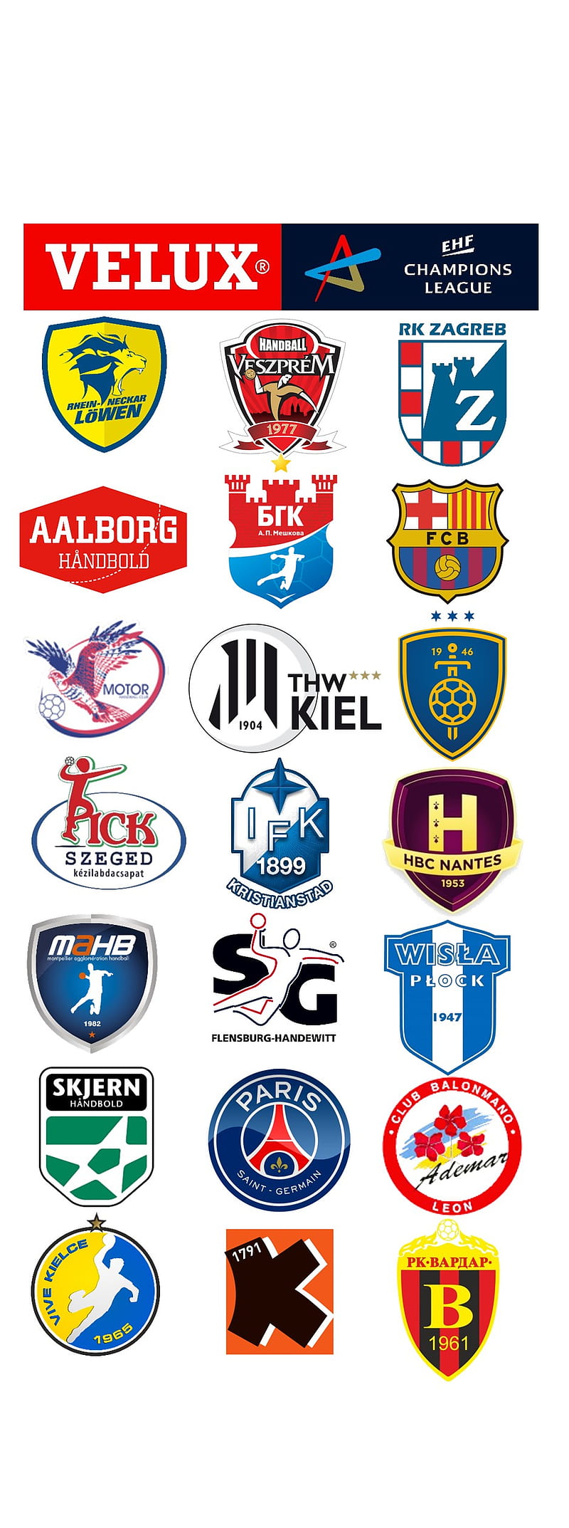 Handball, champions league, fc barcelona, germany, hungary, paris saint germain, poland, rk zagreb, thw kiel, vardar skopje, veszprem, HD phone wallpaper