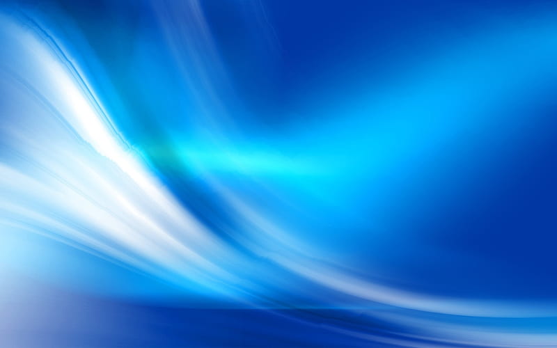 line, abstract waves, blue background, light, HD wallpaper