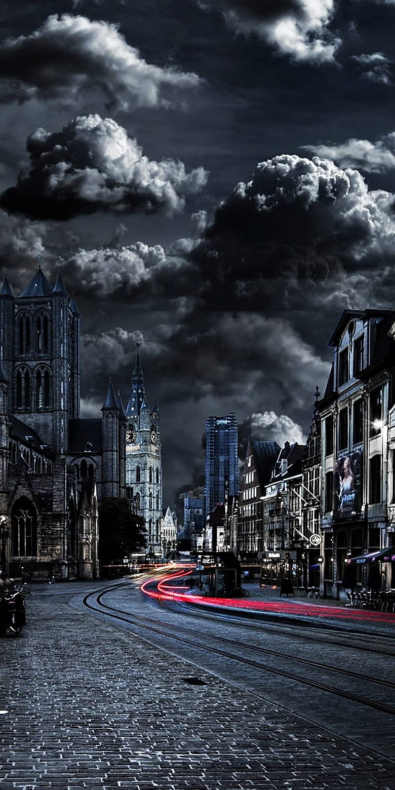 London, city, dark, church, town, HD phone wallpaper
