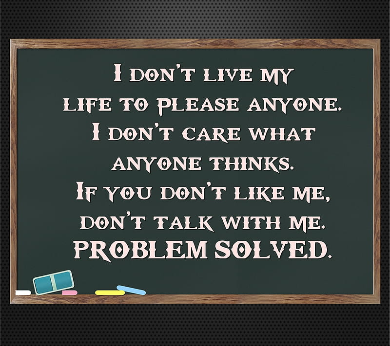 Solved, care, life, new, problem, saying, HD wallpaper