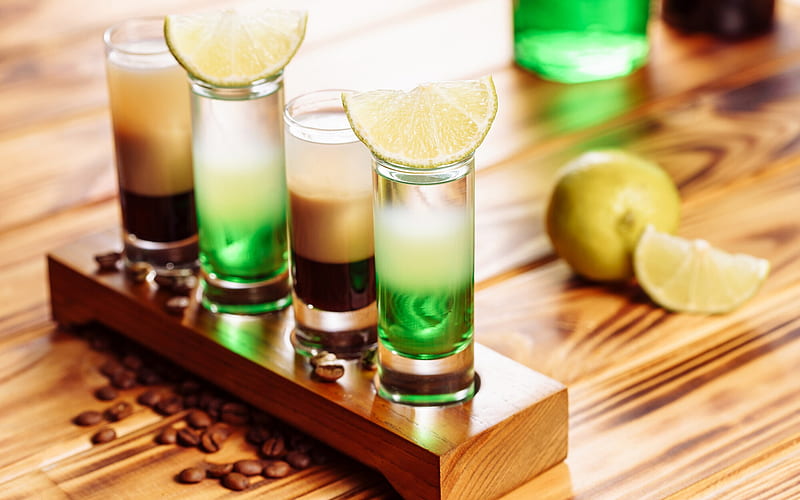 lime cocktail, cocktail glass, green cocktails, lime, alcoholic cocktails, HD wallpaper