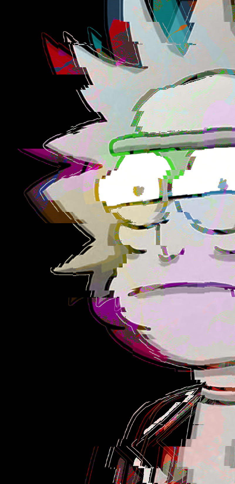 Rick Sanchez Glitch from Rick y Morty Wallpaper 4k HD ID:6581