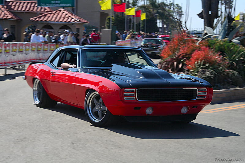 Black&Red 69, gm, 69, camaro, bowtie, HD wallpaper | Peakpx