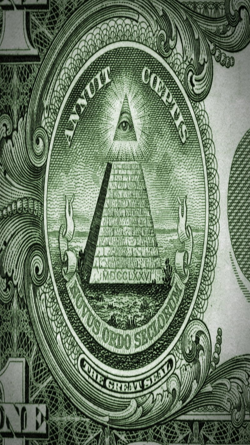 Illuminati Time, dollar, eye, illuminati, masonic, oculto, ojo, reluque, secret, triangle, triangulo, HD phone wallpaper