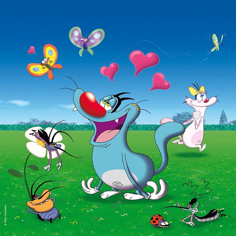Oggy and the Cockroaches: one of the most hilarious cartoons yet!. Cartoon  iphone, HD phone wallpaper | Peakpx